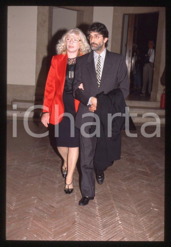 Fotografia d epoca originale 1995 ca Monica VITTI Roberto RUSSO  35 mm vintage slide 12 1