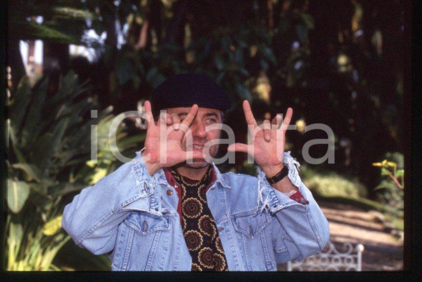 Fotografia d epoca originale 1995 ca Giorgio FALETTI Ritratto dell autore  35 mm vintage slide 9 1