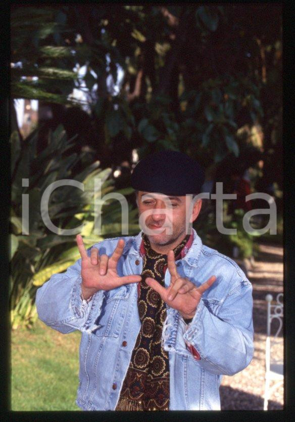 Fotografia d epoca originale 1995 ca Giorgio FALETTI Ritratto dell autore  35 mm vintage slide 12 1