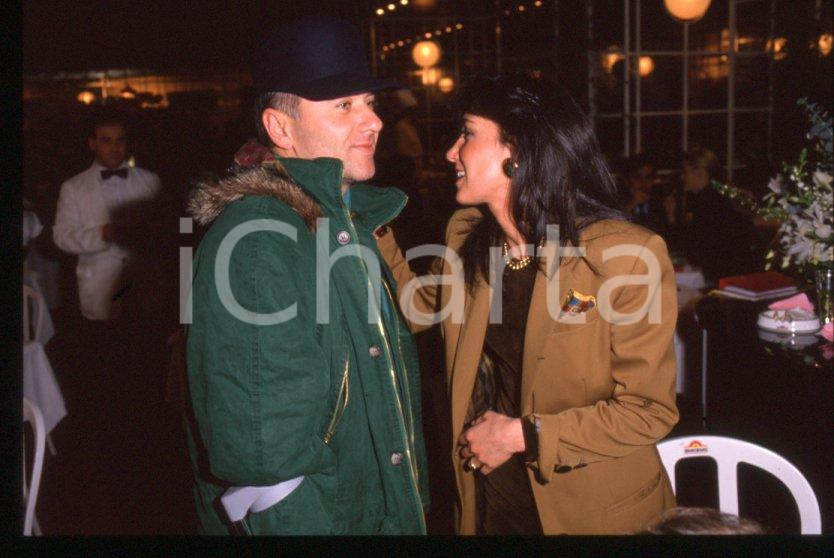 Fotografia d epoca originale 1995 ca Giorgio FALETTI Ritratto dell attore  35 mm vintage slide 14 1