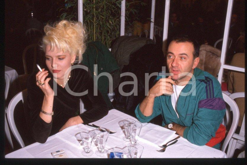 Fotografia d epoca originale 1995 ca Giorgio FALETTI Ritratto dell attore  35 mm vintage slide 18 1