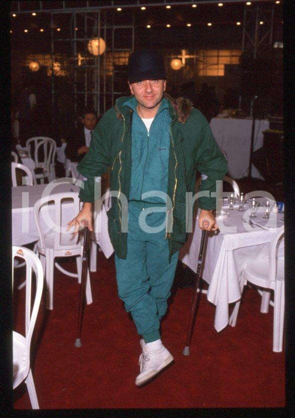 Fotografia d epoca originale 1995 ca Giorgio FALETTI Ritratto dell attore  35 mm vintage slide 25 1