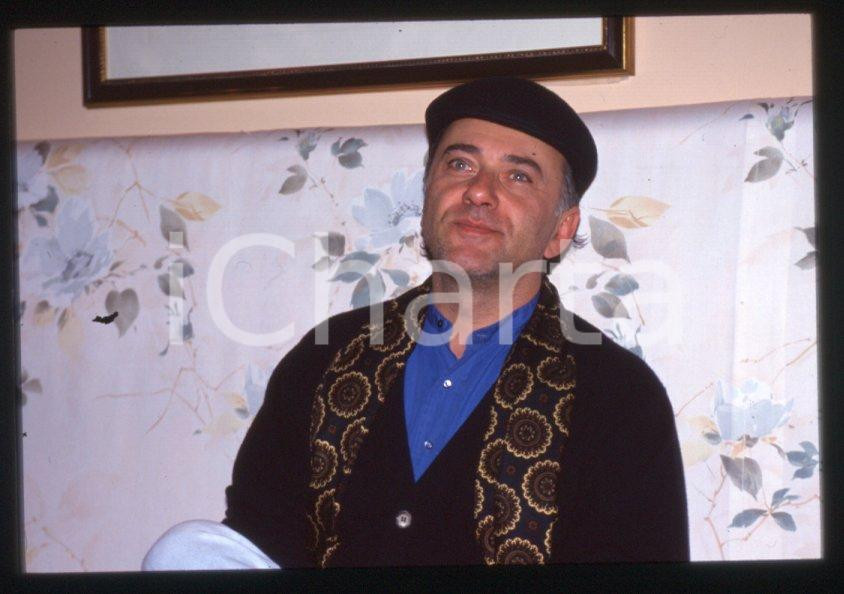 Fotografia d epoca originale 1995 ca Giorgio FALETTI Ritratto dell attore  35 mm vintage slide 27 1