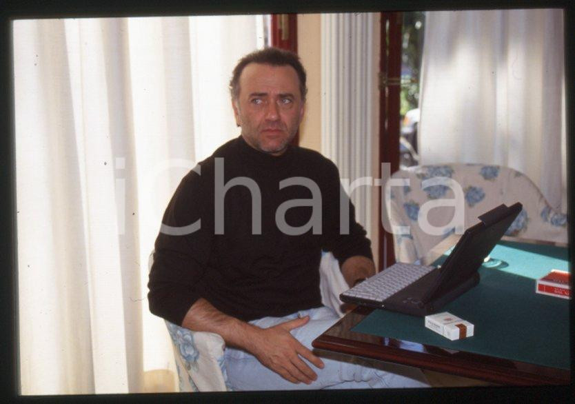 Fotografia d epoca originale 1995 ca Giorgio FALETTI Ritratto dell attore  35 mm vintage slide 32 1