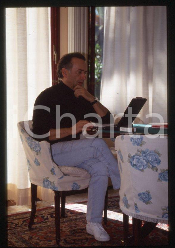 Fotografia d epoca originale 1995 ca Giorgio FALETTI Ritratto dell attore  35 mm vintage slide 31 1