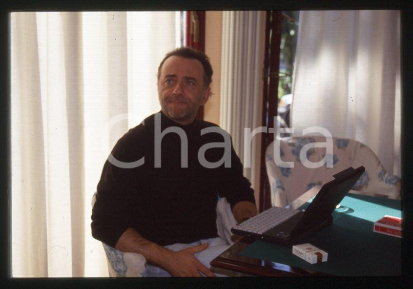 Fotografia d epoca originale 1995 ca Giorgio FALETTI Ritratto dell attore  35 mm vintage slide 34 1