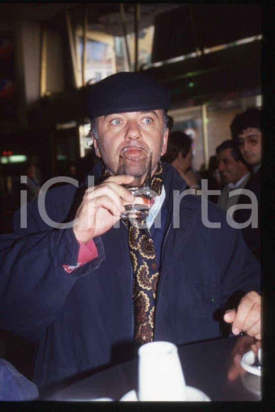 Fotografia d epoca originale 1995 ca Giorgio FALETTI Ritratto dell attore  35 mm vintage slide 37 1