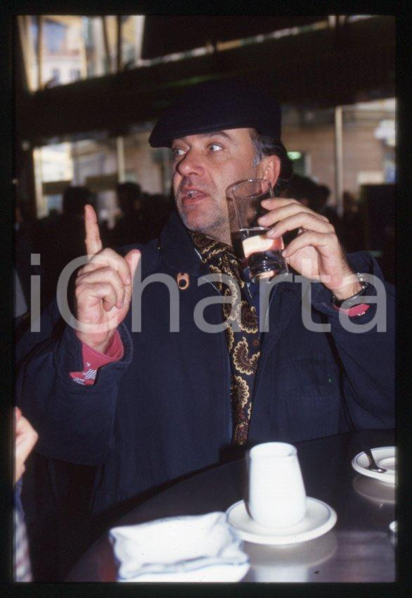 Fotografia d epoca originale 1995 ca Giorgio FALETTI Ritratto dell attore  35 mm vintage slide 39 1