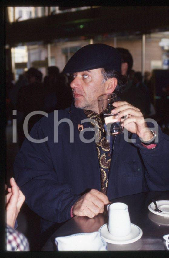 Fotografia d epoca originale 1995 ca Giorgio FALETTI Ritratto dell attore  35 mm vintage slide 40 1