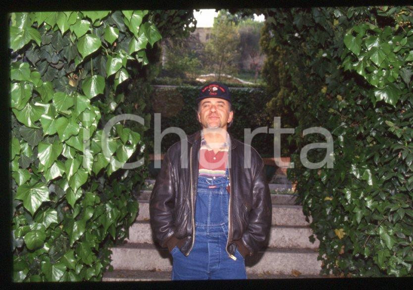 Fotografia d epoca originale 1995 ca Giorgio FALETTI Ritratto dell attore  35 mm vintage slide 45 1