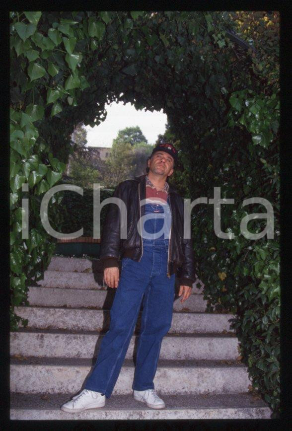 Fotografia d epoca originale 1995 ca Giorgio FALETTI Ritratto dell attore  35 mm vintage slide 49 1