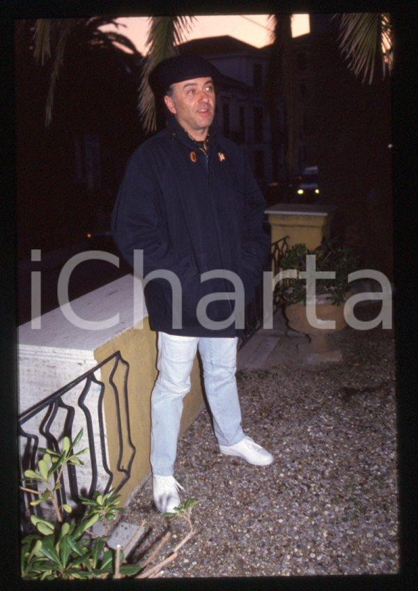 Fotografia d epoca originale 1995 ca Giorgio FALETTI Ritratto dell attore  35 mm vintage slide 64 1