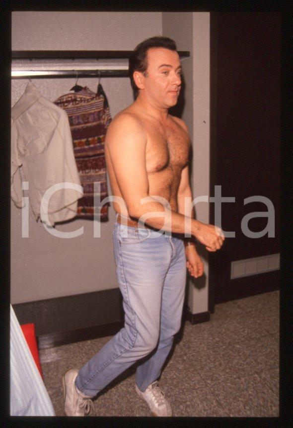 Fotografia d epoca originale 1995 ca Giorgio FALETTI Ritratto dell attore  35 mm vintage slide 70 1