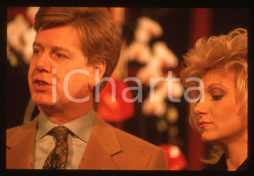 Fotografia d epoca originale 1990 ca Gilda GIULIANI Claudio LIPPI  35 mm vintage slide 1