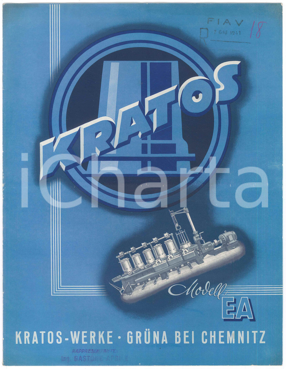 Libro, pubblicazione d epoca 1950 ca GERMANY  KRATOSWERKE  Maschinen Modell EA Catalogue 1