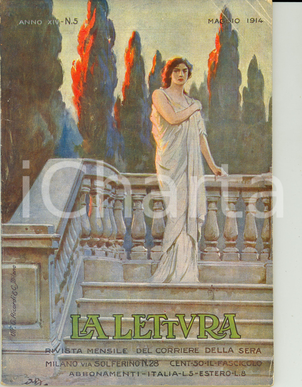 Giornale, rivista storica 1914 LA LETTURA TRIPOLI italiana da tre anni Rivista ILLUSTRATA Anno XIV n°5 1