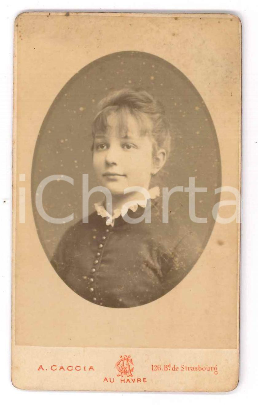 1880 ca LE HAVRE Elisa BRONZETTI figlia del garibaldino Oreste *Foto CDV (3) Fotografia originale d'epoca, su cartoncino rigido, che ritrae la bambina figlia del patriota e garibaldino Oreste Bronzetti.FOTOGRAFO: A. Caccia - Le Havre FAIR/discreto fioriture Formato: 6x10 cm originale e autentica 1