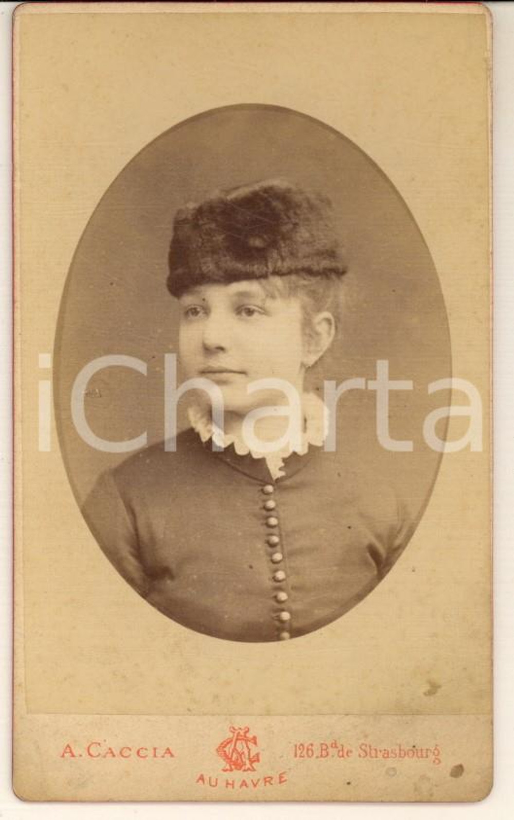 1880 ca LE HAVRE Elisa BRONZETTI figlia del garibaldino Oreste *Foto CDV (4) Fotografia originale d'epoca, su cartoncino rigido, che ritrae la bambina figlia del patriota e garibaldino Oreste Bronzetti.FOTOGRAFO: A. Caccia - Le Havre FAIR/discreto fioriture Formato: 6x10 cm originale e autentica 1