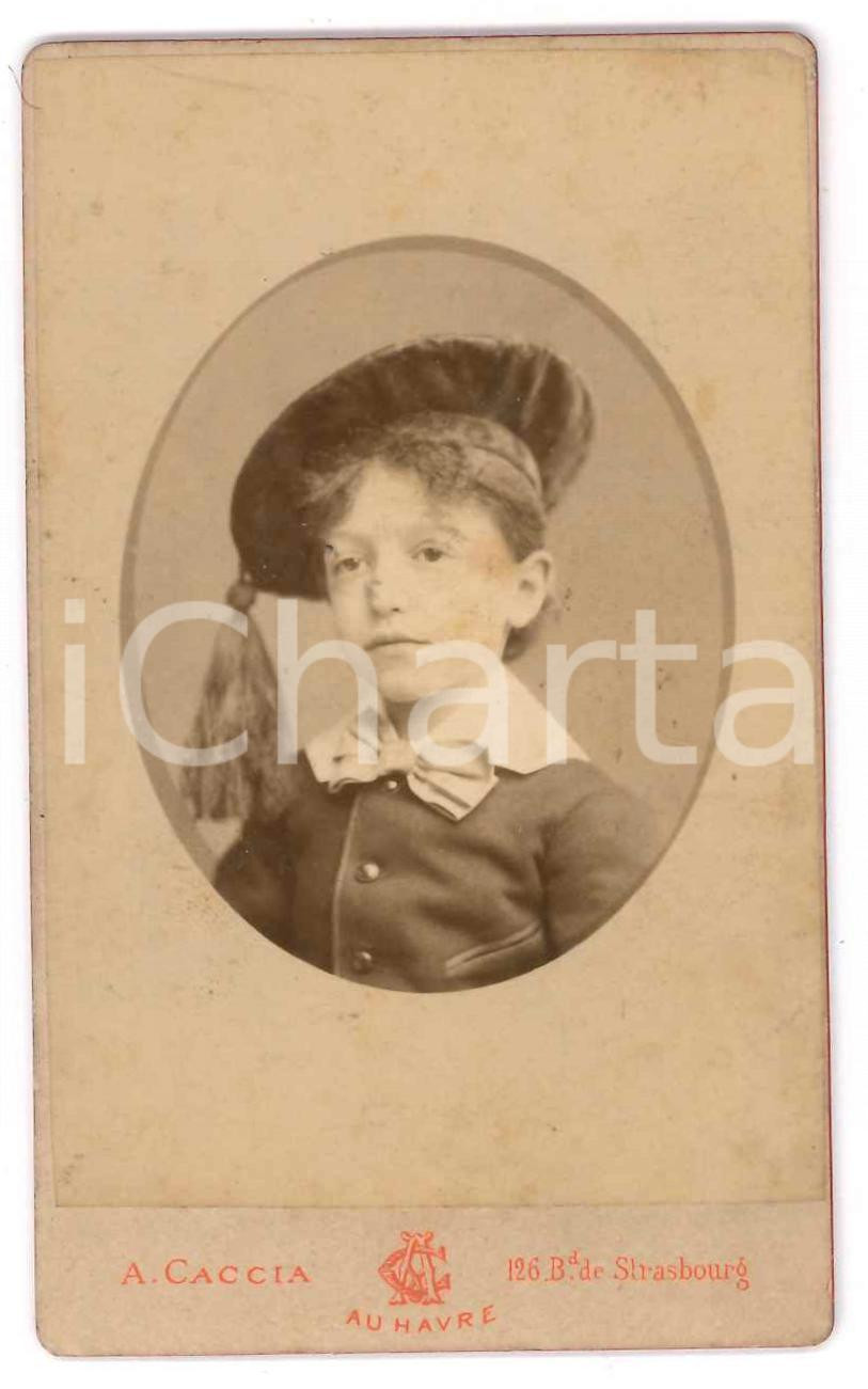 1880 ca LE HAVRE Pilade BRONZETTI figlio del garibaldino Oreste *Foto CDV (1) Fotografia originale d'epoca, su cartoncino rigido, che ritrae il bambino figlio del patriota e garibaldino Oreste Bronzetti.FOTOGRAFO: A. Caccia - Le Havre FAIR/discreto lievi fioriture Formato: 6x10 cm originale e autentica 1