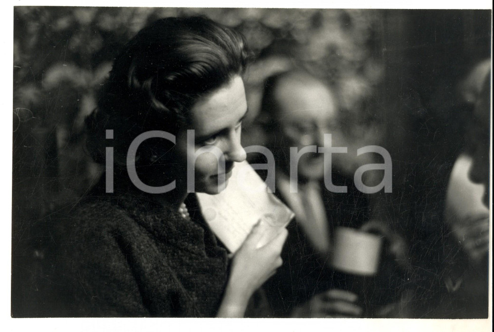 Fotografia d epoca originale 1960 ca BRUXELLES ? Ritratto della regina Fabiola del Belgio Foto 25x16 3 1