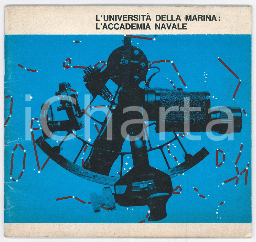 1965 ca MINISTERO DIFESA MARINA Università della Marina: l'Accademia Navale Pubblicazione illustrata d'epoca.EDITORE: Ministero della Difesa MarinaPAGINE: 48 FAIR/discreto Macchie e piccole mancanze in copertina Formato: 23x22 cm originale e autentica 1