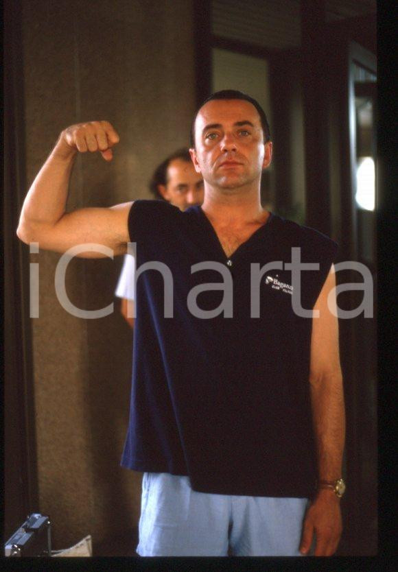 Fotografia d epoca originale 1995 ca Giorgio FALETTI Ritratto dell attore  35 mm vintage slide 66 1