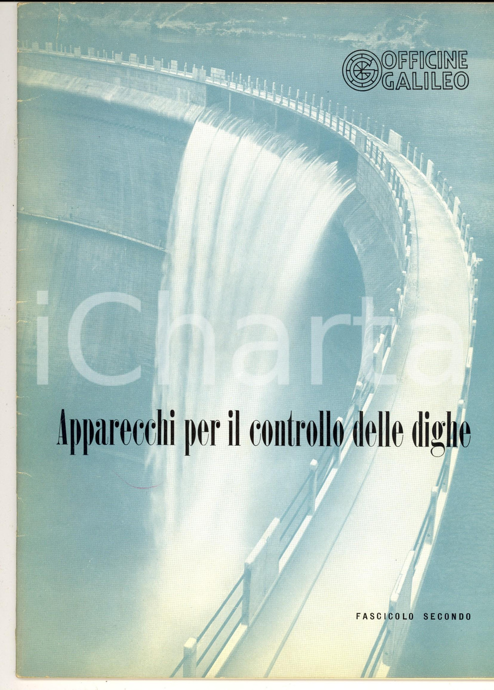 Libro, pubblicazione d epoca 1980 ca MILANO OFFICINE GALILEO Apparecchi controllo dighe Fasc. 2 3 1