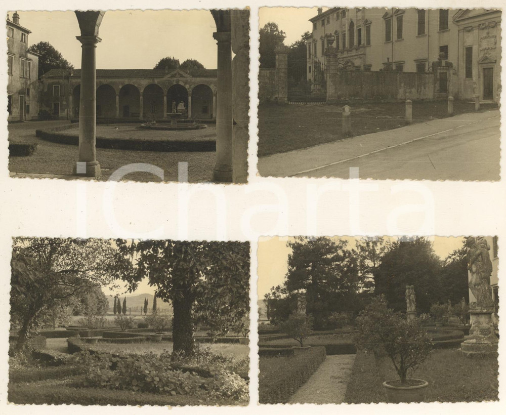 Fotografia d epoca originale 1950 ca CASTELGOMBERTO VI Vedute VILLA PORTO Lotto 4 foto 10x7 cm 1