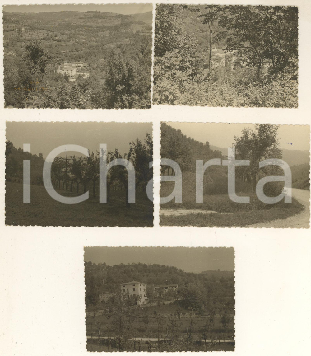 Fotografia d epoca originale 1950 ca CASTELGOMBERTO VI Vedute CONTRADA TEZZATI Lotto 5 foto 10x7 cm 1