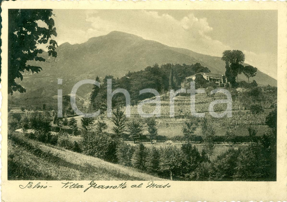 Cartolina originale da collezione 1936 SCHIO VI Villa GRANOTTO al Maso Cartolina 2 FG VG 1