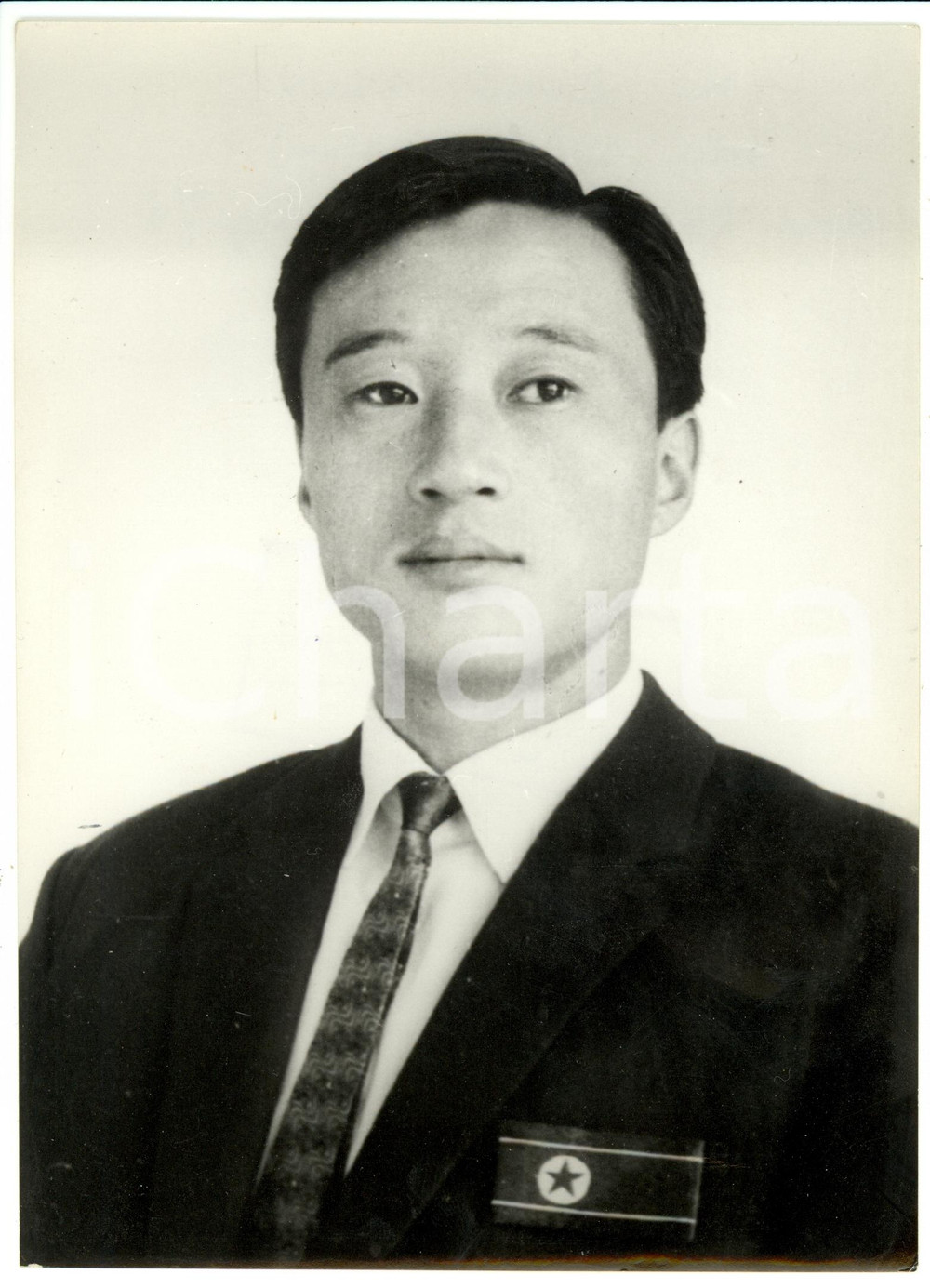 Fotografia d epoca originale 1968 COREA DEL NORD Nazionale calcio  Ri DONG WOON ala sinistra Foto 2 1