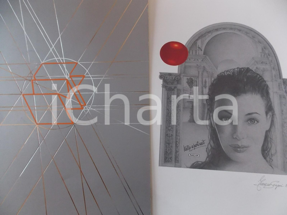 Opera d’arte autentica 1986 FRANCO SCEPI Kelly  A portrait Litografia su cartaseta MEDIOFACTORING 3 1