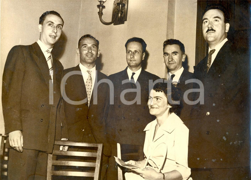 Fotografia d epoca originale 1959 PARIS I ricercatori alla consegna del premio DECOUVERTE Fotografia 3 1