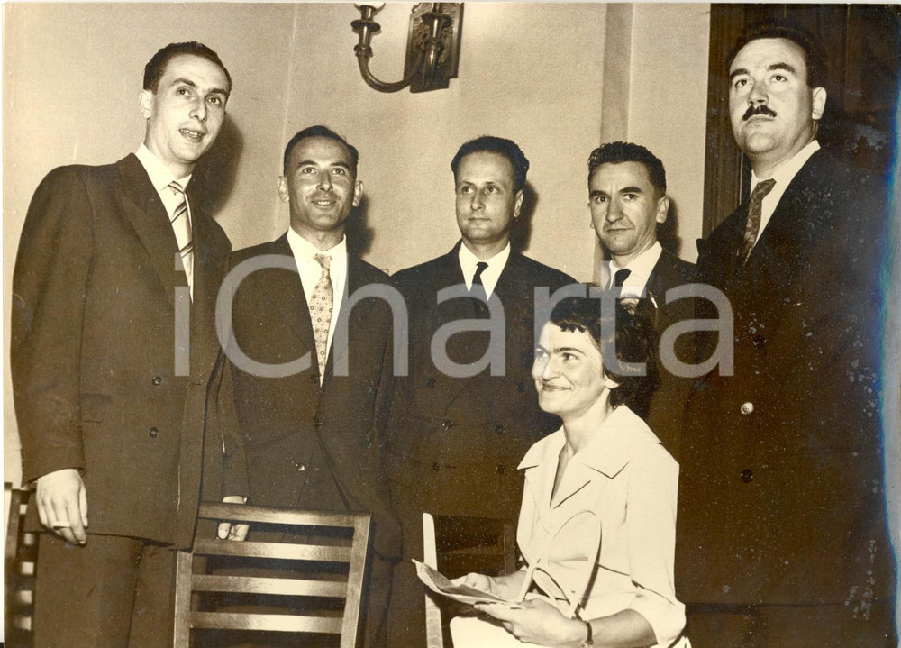 Fotografia d epoca originale 1959 PARIS I ricercatori alla consegna del premio DECOUVERTE Fotografia 4 1
