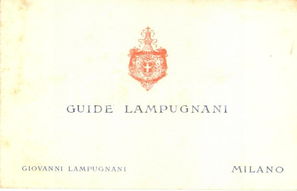 Oggetto da collezione cartaceo 1930 ca MILANO Guide di Giovanni LAMPUGNANI *Biglietto pubblicitario (17) 1