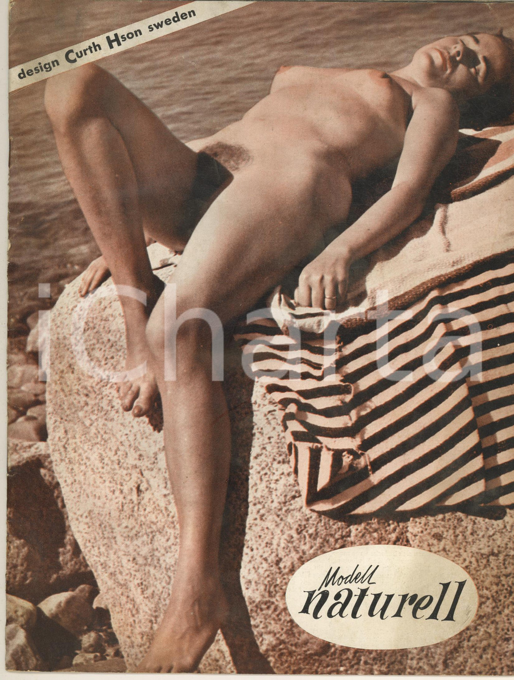 Giornale, rivista storica 1960 ca SWEDEN  MODELL NATURELL  Vintage EROTIC magazine Ed. Curt HSON 1