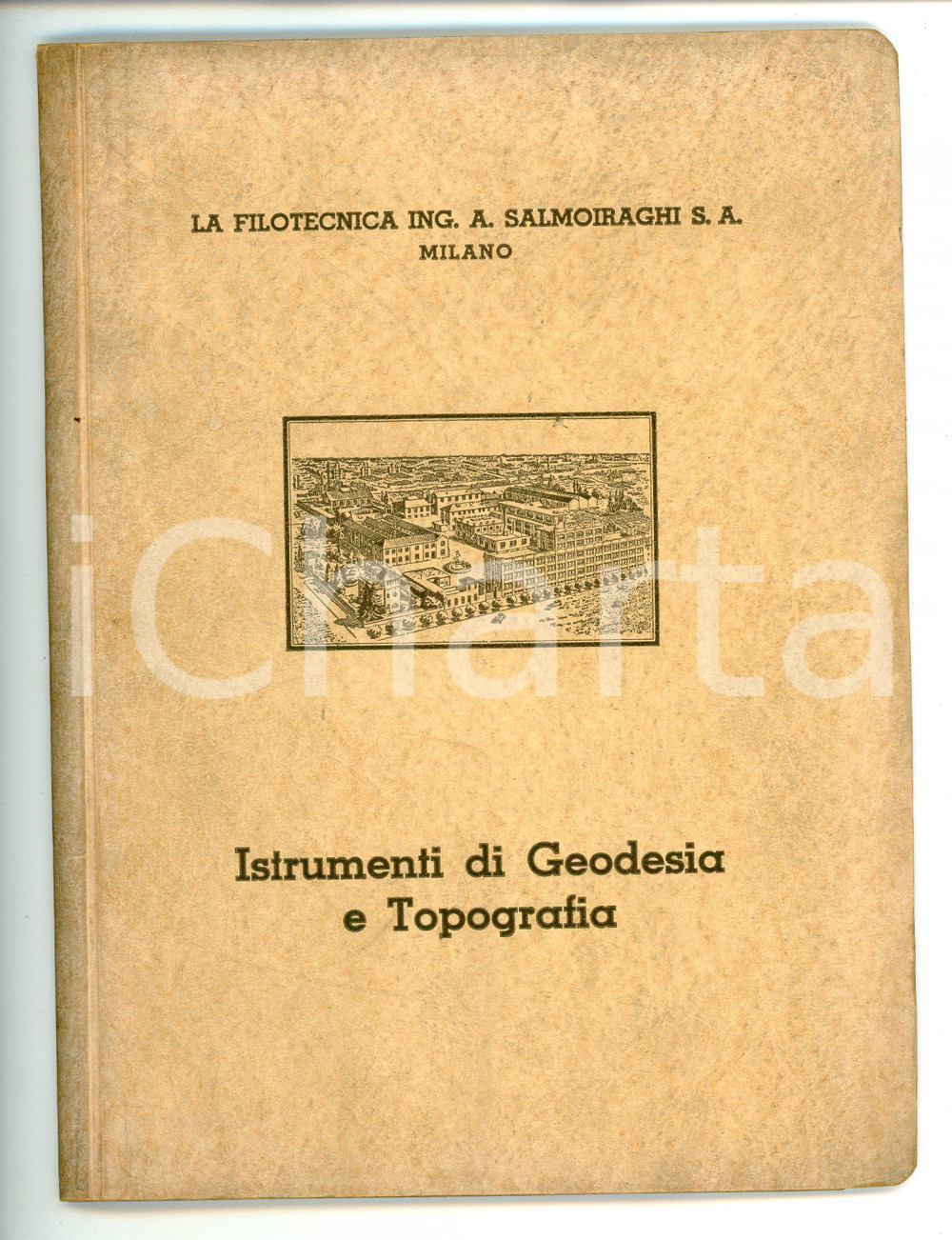 1938 MILANO Filotecnica Ing. A. SALMOIRAGHI Istrumenti di geodesia e topografia Catalogo illustrato d'epoca.PAGINE: 60 FAIR/discreto Bruniture e gualciture in copertina, abrasioni al pag. 1 Formato: 17x25  cm originale e autentica 1