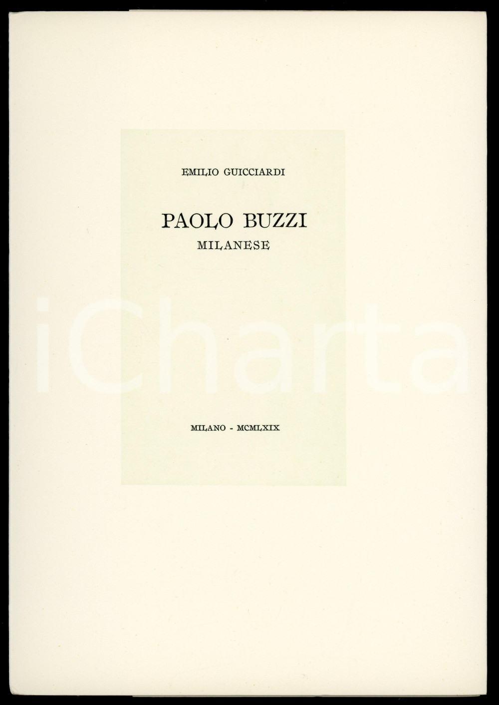 1969 FUTURISMO Emilio GUICCIARDI Paolo Buzzi, milanese *Tipografia Campi (2) Pubblicazione originale con copertina flessibile e velina protettiva.Tiratura limitata (esemplare numerato in macchina n&deg; 581/600 per bibliofili).EDITORE:  Tipografia Umberto Allegretti di Campi - MilanoPAGINE: 37 GOOD/buono  Formato: 17x24 cm originale e autentica 1