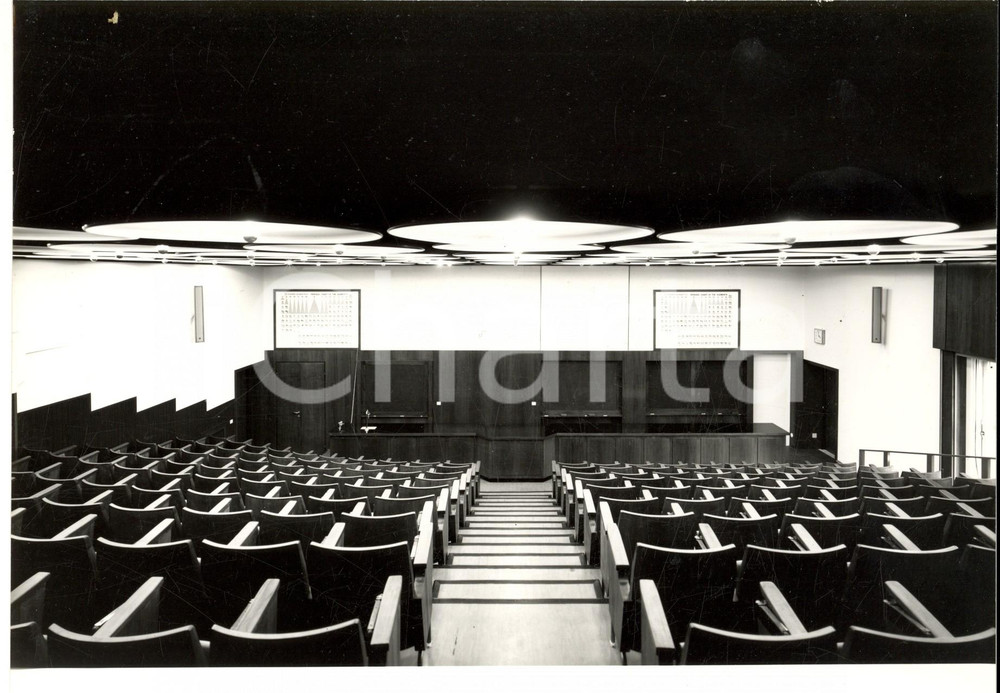 Fotografia d epoca originale 1950 ca Università di PAVIA Aula di chimica FOTO ARTISTICA Guglielmo CHIOLINI 1 1
