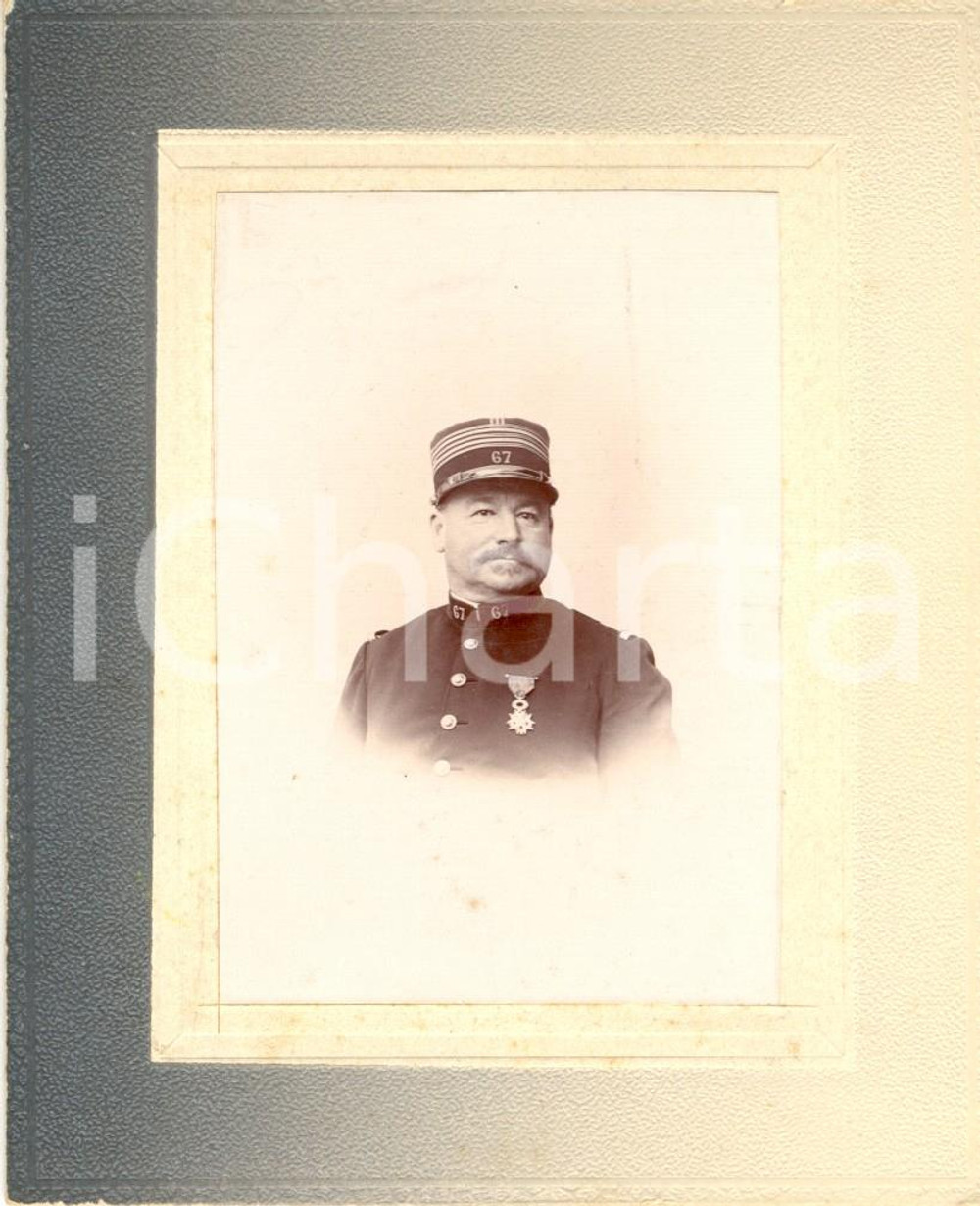 Fotografia d epoca originale 1915 ca WW1 FRANCE Portrait officier 67e Régiment Infanterie PHOTO 1