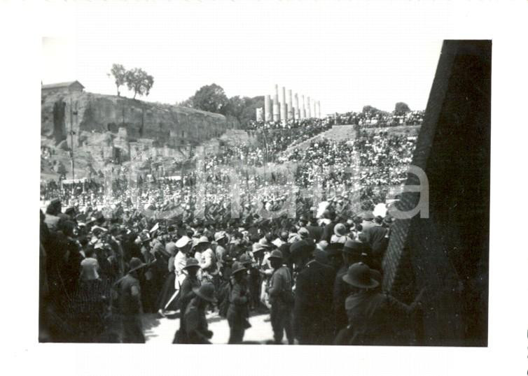 Fotografia d epoca originale 1937 ROMA 1° Anniversario dell Impero  Celebrazioni ai FORI IMPERIALI 6x9 1