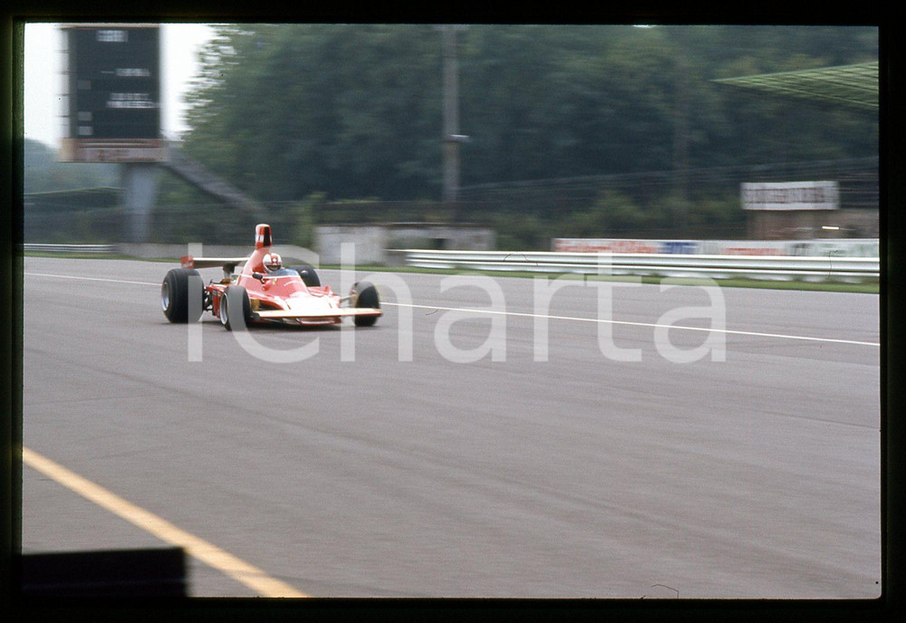 Fotografia d epoca originale Clay REGAZZONI su FERRARI 312 B3  FORMULA 1 GP MONZA 1974 35 mm vintage slide 5 1
