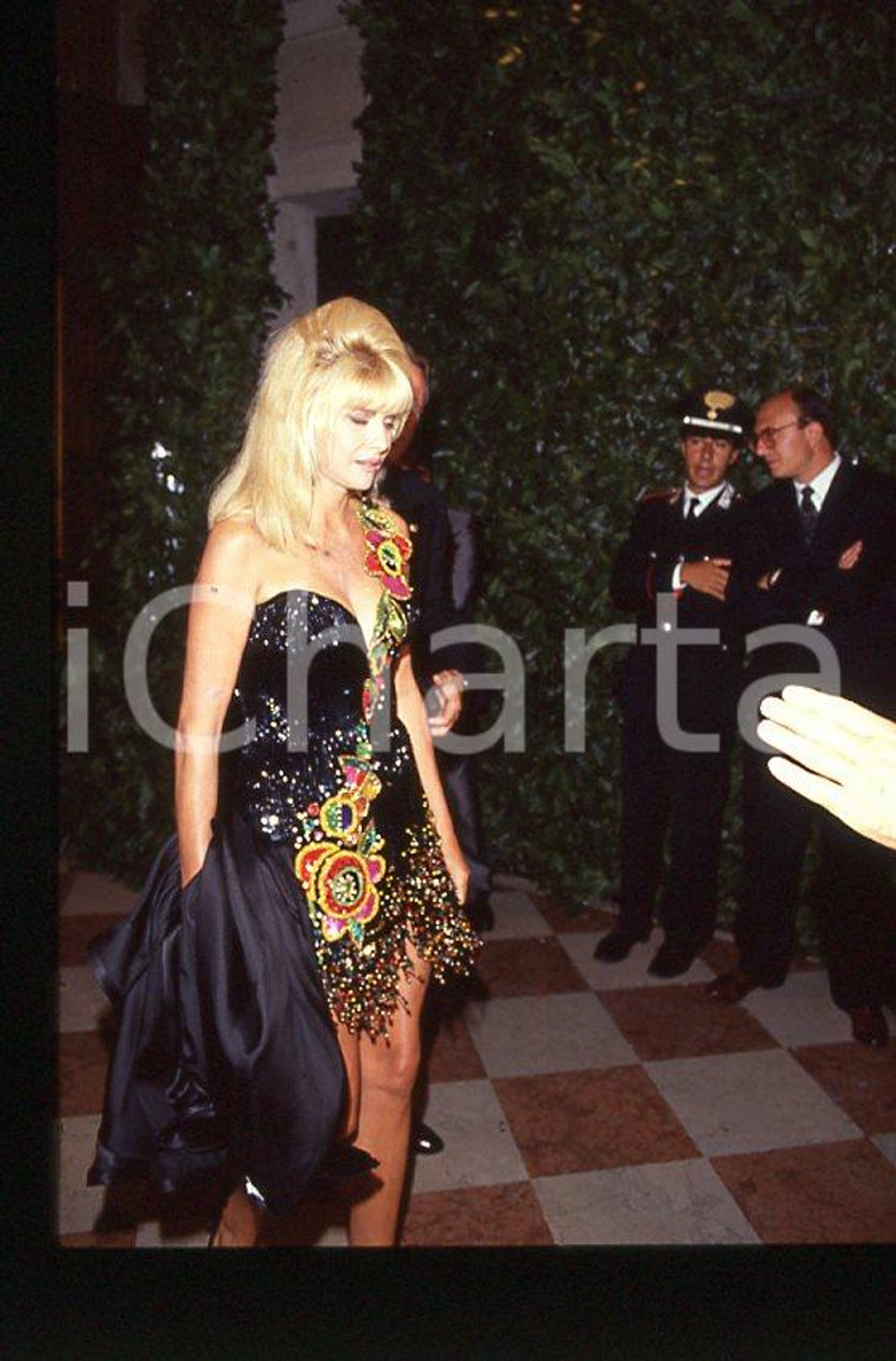 Fotografia d epoca originale VENEZIA Ivana TRUMP 1995 ca  35mm vintage slide 2 1