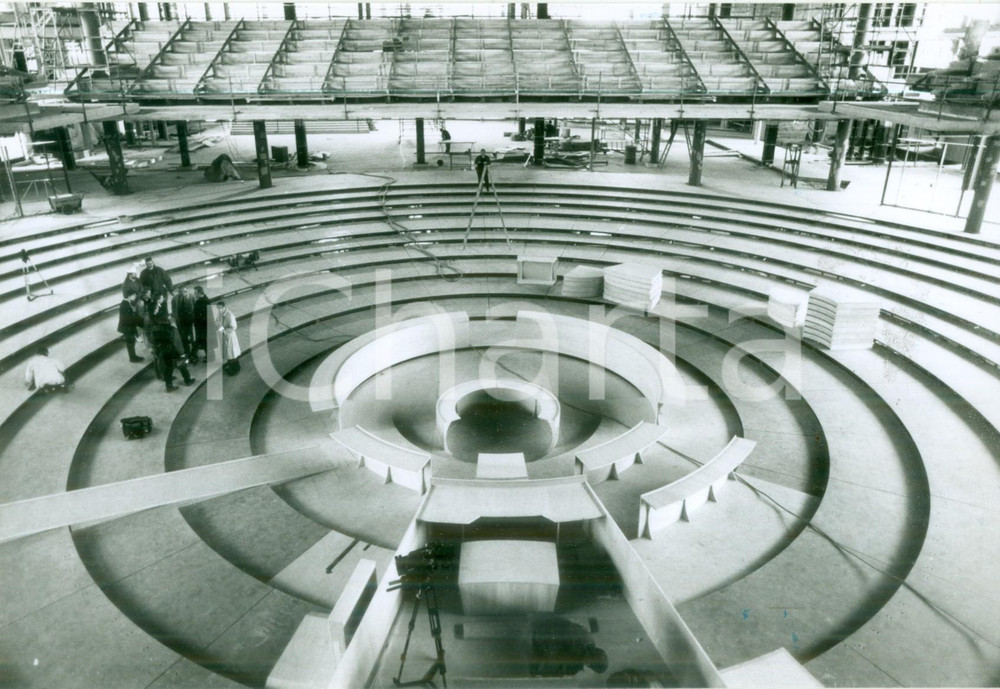 Fotografia d epoca originale 1991 BONN GERMANIA Il Plenarsaal del Parlamento tedesco Fotografia 1