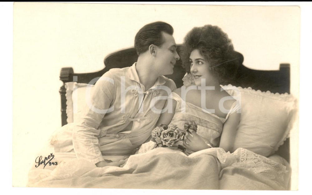 Fotografia d'epoca originale 1920 ca EROTICA VINTAGE La prima notte di nozze - Ediz. Super 943 ^Photo 1