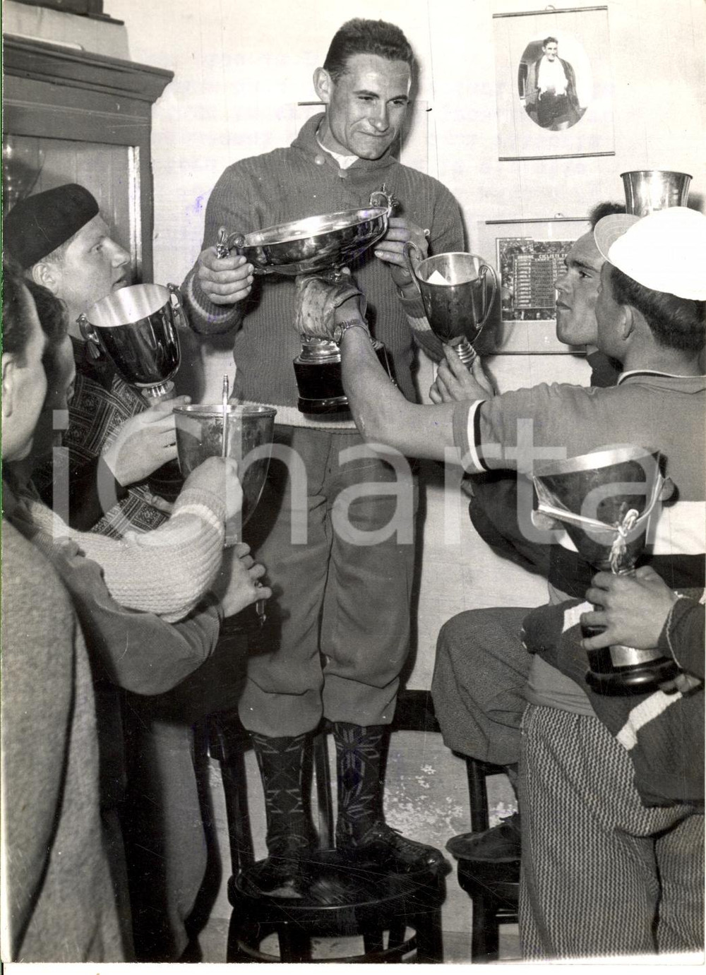 Fotografia d'epoca originale 1953 CICLISMO GIRO D'ITALIA Adolfo GROSSO il campione meno amato - Foto 1