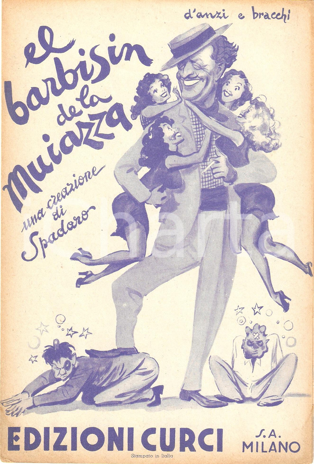 Oggetto da collezione cartaceo 1940 EL BARBISIN DE LA MUIAZZA Odoardo SPADARO Alfredo BRACCHI Giovanni D ANZI 1