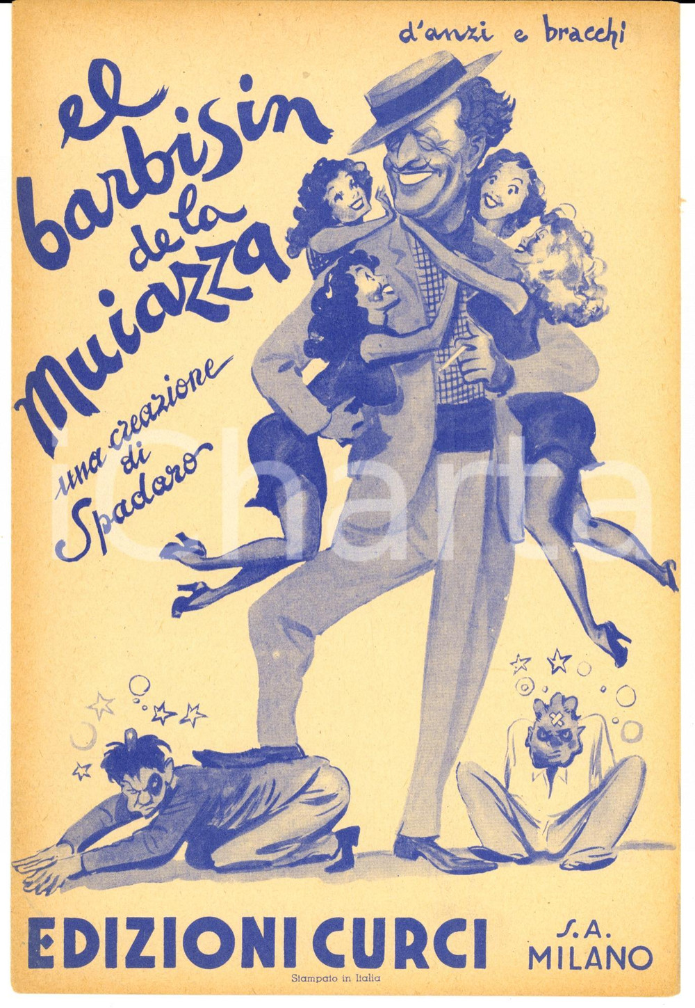 Oggetto da collezione cartaceo 1940 EL BARBISIN DE LA MUIAZZA Odoardo SPADARO Alfredo BRACCHI Giovanni D'ANZI 1