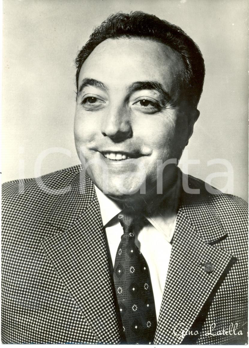 Cartolina originale da collezione 1955 ca MUSICA Gino LATILLA Ritratto fotografico Cartolina FG NV 1