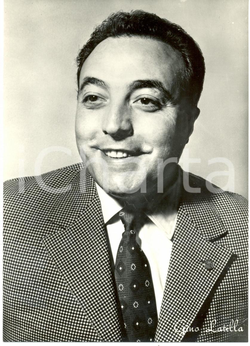 Cartolina originale da collezione 1955 ca MUSICA Gino LATILLA Ritratto fotografico Cartolina FG NV 1